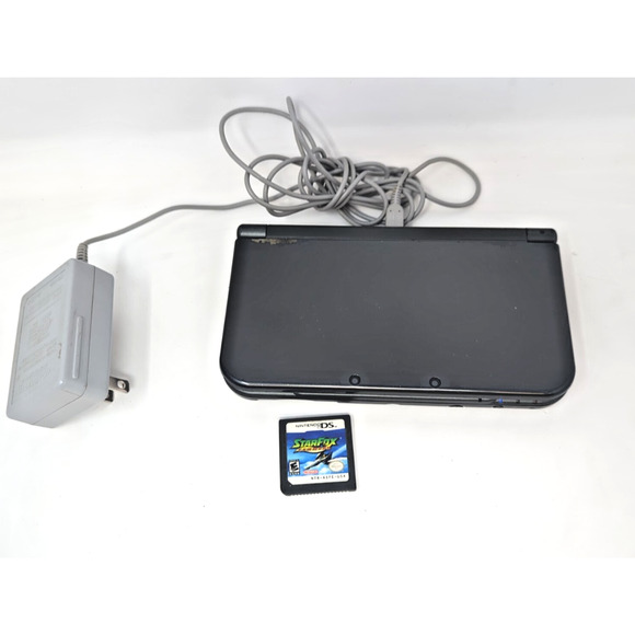 New Nintendo 3DS XL Handheld Black System w/Charger 30 Plus games Pokemon Mario - Picture 1 of 8